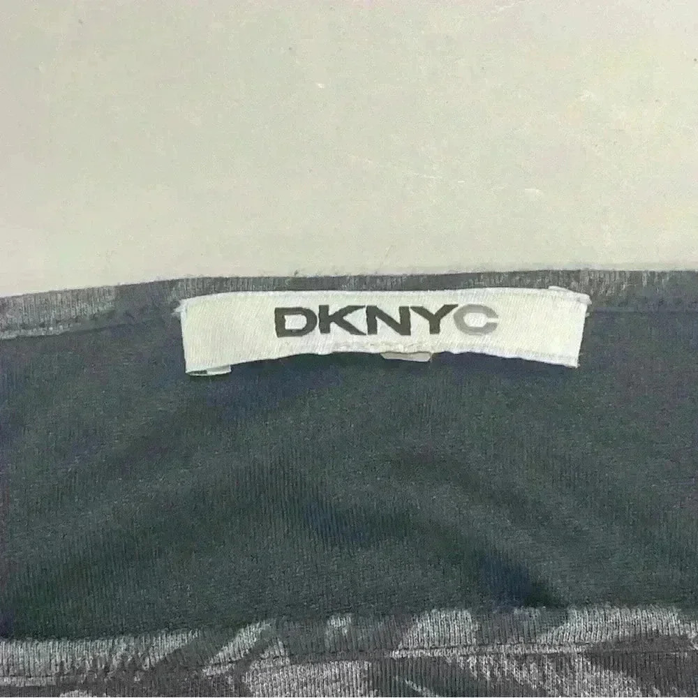 DKNYC animal print black and gray dress with tethered sides quality casual - Picture 3 of 7